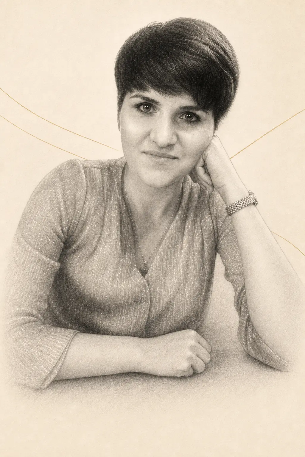 Portret schițat al Aureliei Niculae